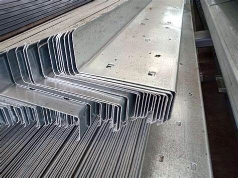 High Strength Secondary Steel Frame Q235B Q355B Steel Z Purlins For Steel Structures