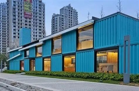 Customized Modular Steel Structures Metal Office Warehouse Buildings Fast Assembling