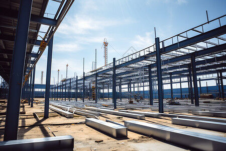 Large Sized Modular Steel Structures Q355B Q460 Steel Warehouse Building Hurricane Proof