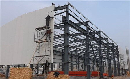 Endwall Primary Steel Frame Terminal Support For Industrial Buildings And Warehouses