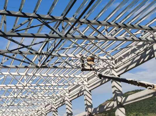 Lightweight High Strength Modular Steel Structure Factory with Flexible Span for Light Industrial Use