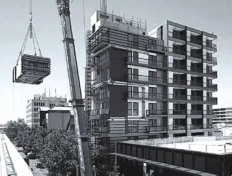 Fixed Modular Steel Structure Office Building Metal Frame Commercial Buildings Wind Resistant