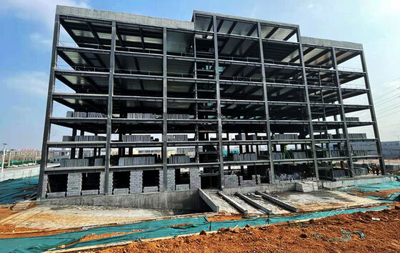 Multi Storey Modular Steel Structure Office Building Eco Friendly Customized Size