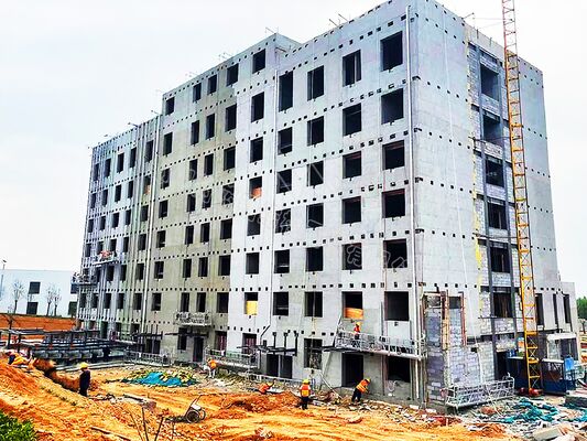 Multi Storey Modular Steel Structure Office Building Eco Friendly Customized Size