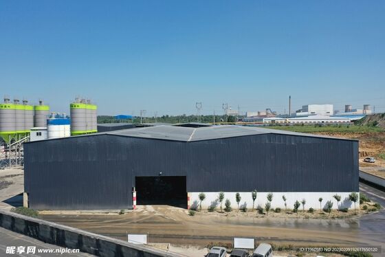 Large Sized Modular Steel Structures Q355B Q460 Steel Warehouse Building Hurricane Proof