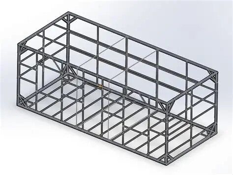 Q235B Prefabricated Primary Steel Frame Modular Structural System For Rapid Construction