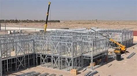 Cold Formed Primary Steel Frame Fast Installation Lightweight Steel Framing