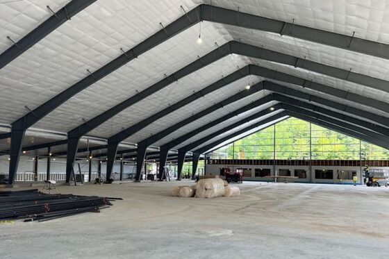 Clear Span Q355B Q460 Steel Frame Rigid Industrial Commercial Primary Framing System