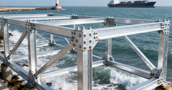 Corrosion Resistant Bracing Steel Frame Seismic Resistance Structural System