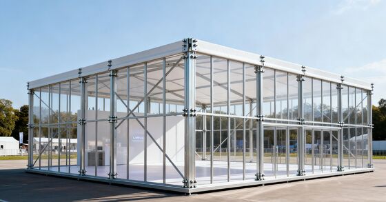 Q355B High Strength Demountable Bracing Frame Modular Design For Rapid Assembly Building