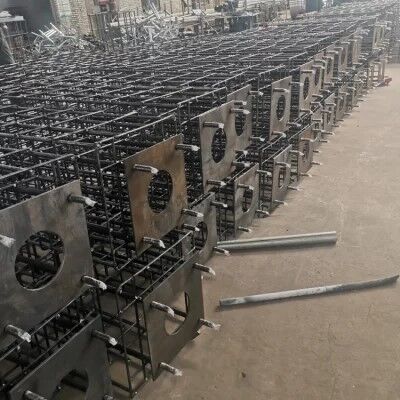 Q355B High Strength Embedded Steel Plate Connector For Connecting Steel Structures