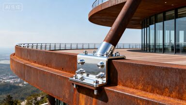 High Aesthetic Decorative Exposed Connection Joint For Visible Steel Structure Connections