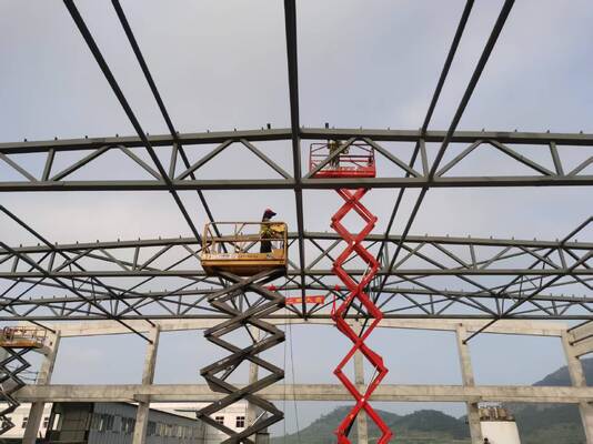 Lightweight High Strength Modular Steel Structure Factory with Flexible Span for Light Industrial Use