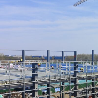 Lightweight High Strength Modular Steel Structure Factory with Flexible Span for Light Industrial Use