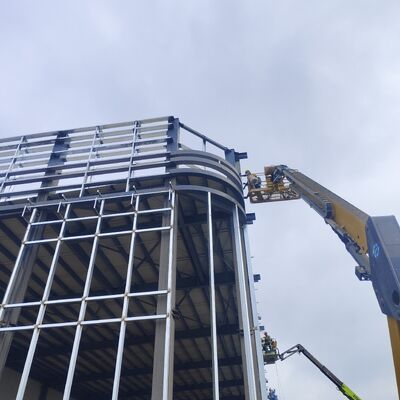 Lightweight High Strength Modular Steel Structure Factory with Flexible Span for Light Industrial Use