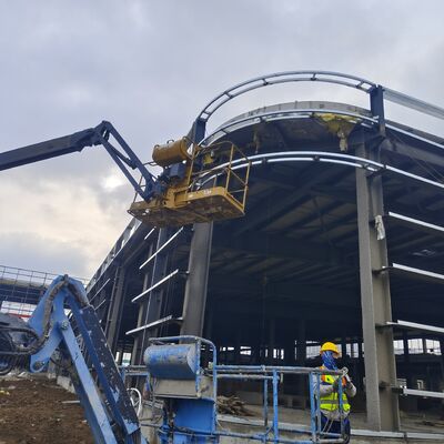 Lightweight High Strength Modular Steel Structure Factory with Flexible Span for Light Industrial Use