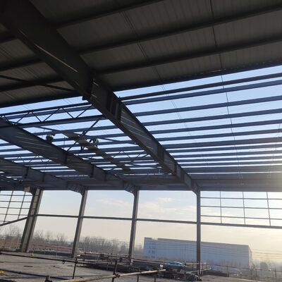 Lightweight High Strength Modular Steel Structure Factory with Flexible Span for Light Industrial Use