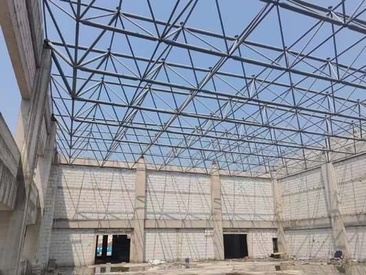 Lightweight Small Indoor Sports Hall with Wide Unobstructed Spaces and Fast Construction for Schools and Community Centers